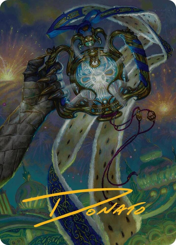 The Aetherspark Art Card Gold Stamped Signature 29 (Art Series: Aetherdrift)  | Good Games Modbury
