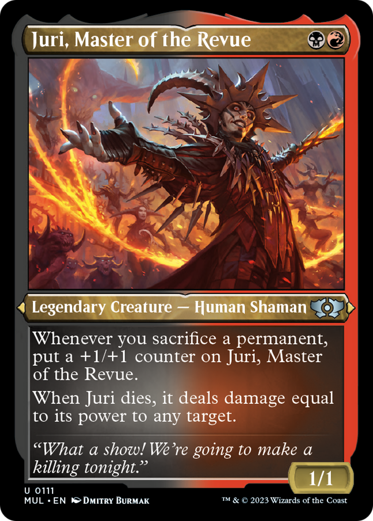 Juri, Master of the Revue (Foil Etched) [Multiverse Legends] | Good Games Modbury