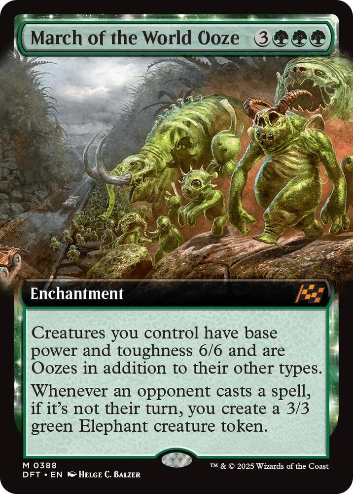 March of the World Ooze 388/291 (Aetherdrift)  - Extended Art Foil | Good Games Modbury