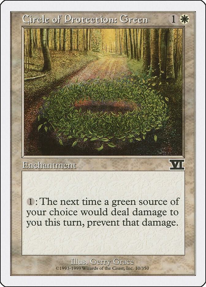 Circle of Protection: Green 10/350 (Classic Sixth Edition)  | Good Games Modbury
