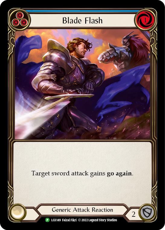 Blade Flash (Blue) [LGS149] (Promo)  Rainbow Foil | Good Games Modbury