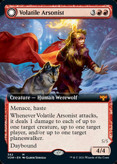 Volatile Arsonist // Dire-Strain Anarchist (Extended Art) [Innistrad: Crimson Vow] | Good Games Modbury