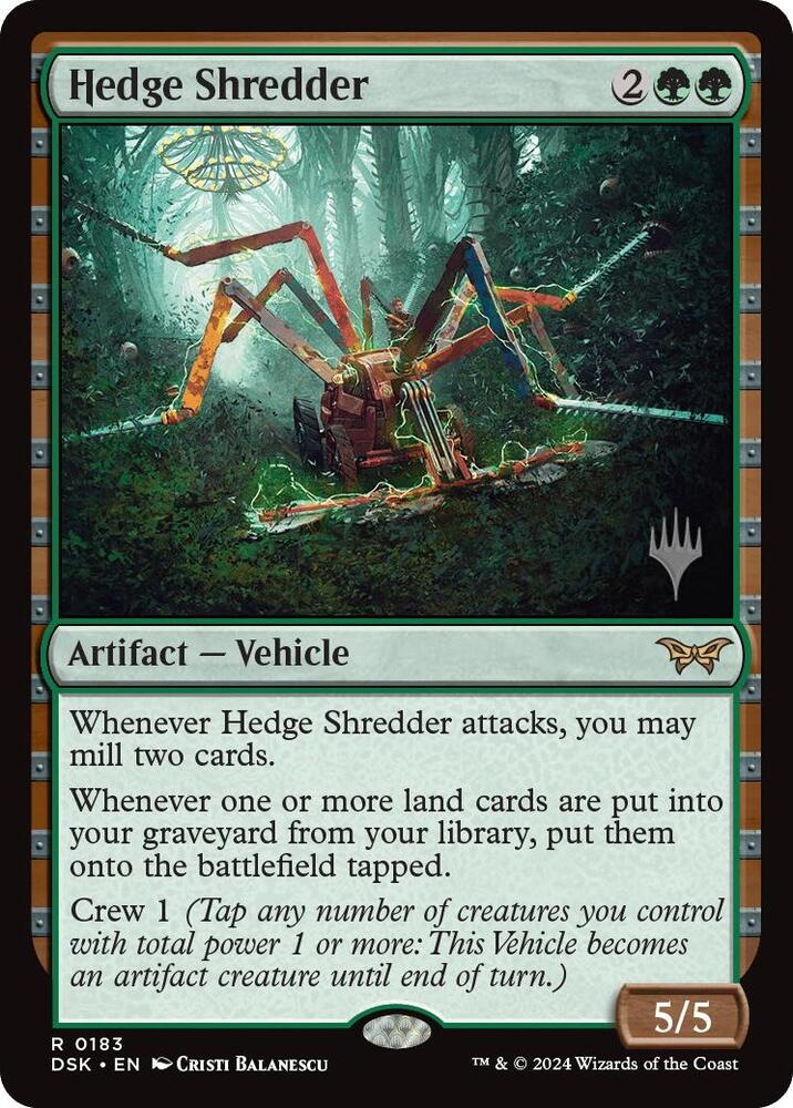 Hedge Shredder 183 (Promo Pack: Duskmourn: House of Horror)  - Foil | Good Games Modbury