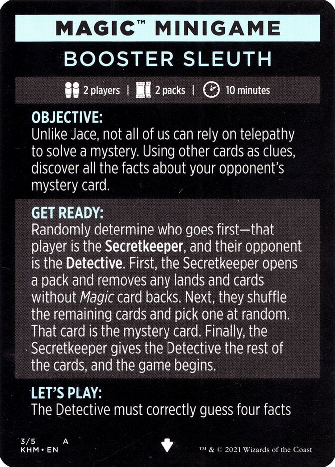 Booster Sleuth (Magic Minigame) [Kaldheim Minigame] | Good Games Modbury