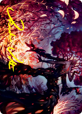 Splendid Reclamation Art Card (Gold-Stamped Signature) [Innistrad: Crimson Vow Art Series] | Good Games Modbury