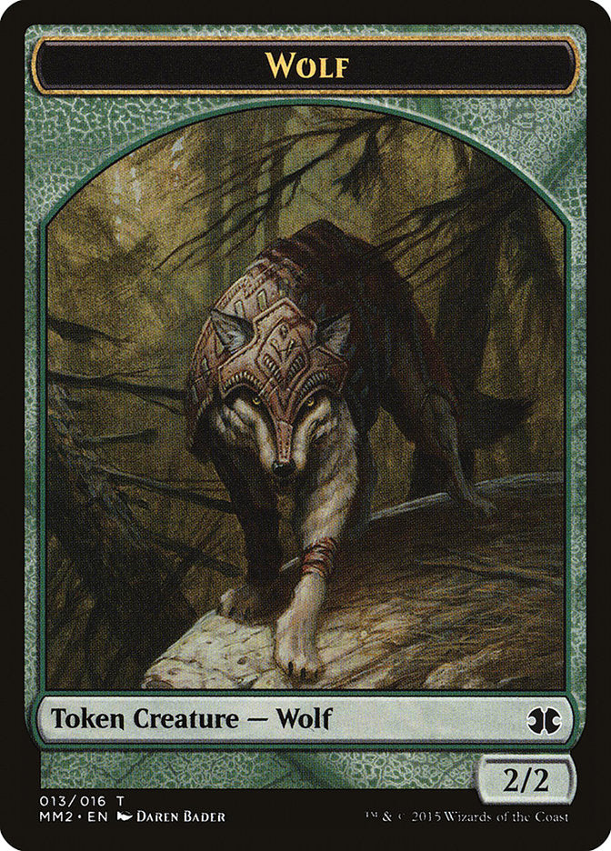 Wolf Token [Modern Masters 2015 Tokens] | Good Games Modbury
