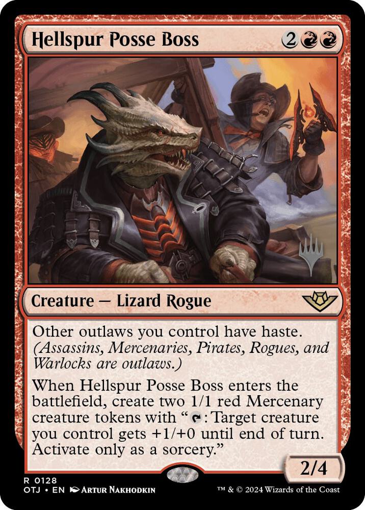 Hellspur Posse Boss 128 (Promo Pack: Outlaws of Thunder Junction)  - Foil | Good Games Modbury