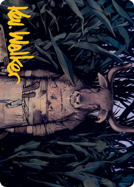 Fleshtaker Art Card (Gold-Stamped Signature) [Innistrad: Midnight Hunt Art Series] | Good Games Modbury