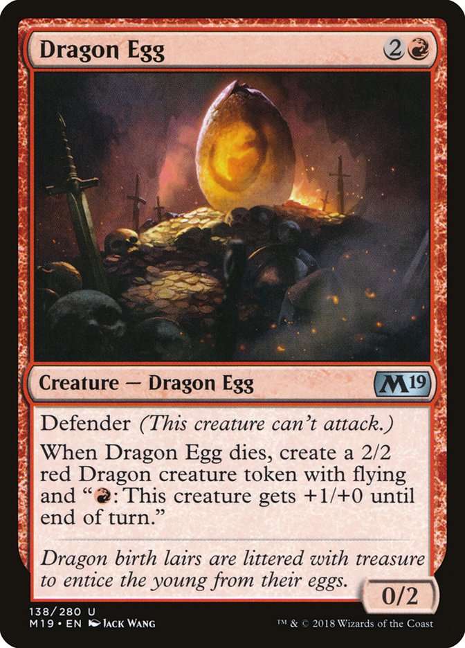 Dragon Egg [Core Set 2019] | Good Games Modbury