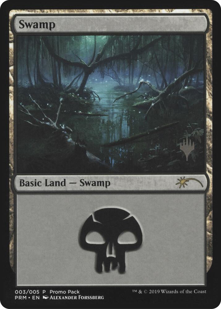 Swamp 3/5 (Promo Pack: Core Set 2020)  - Foil | Good Games Modbury