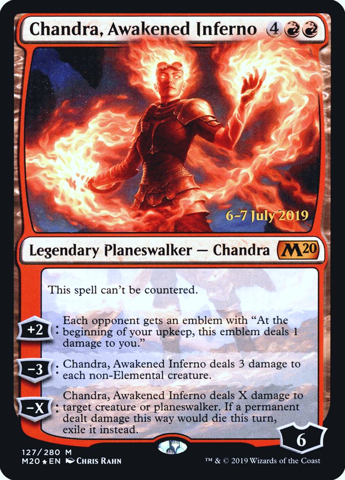 Chandra, Awakened Inferno [Core Set 2020 Prerelease Promos] | Good Games Modbury