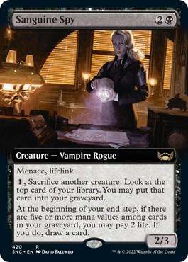Sanguine Spy Extended Art 420/281 (Streets of New Capenna)  | Good Games Modbury