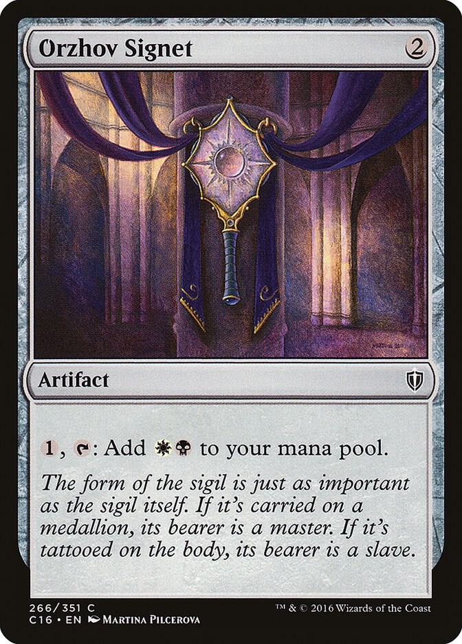 Orzhov Signet 266/351 (Commander 2016)  | Good Games Modbury