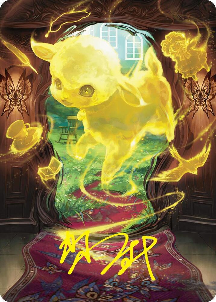 Enduring Innocence Art Card Gold Stamped Signature 46 (Art Series: Duskmourn: House of Horror)  | Good Games Modbury