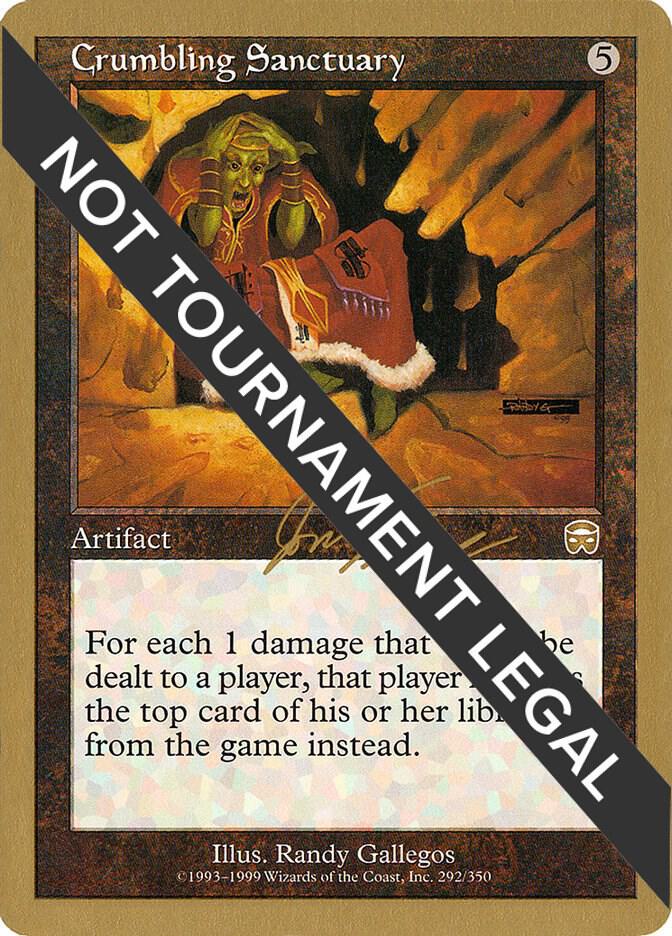 Crumbling Sanctuary 2000 Jon Finkel MMQ jf292/117 (World Championship Decks)  | Good Games Modbury
