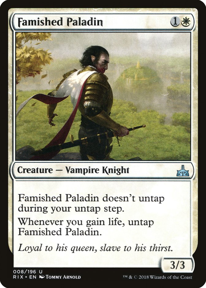 Famished Paladin 8/196 (Rivals of Ixalan)  - Foil | Good Games Modbury