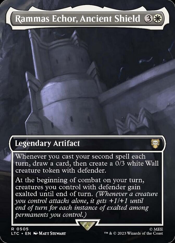 Rammas Echor, Ancient Shield 505 (Commander: The Lord of the Rings: Tales of Middle-earth)  - Borderless | Good Games Modbury