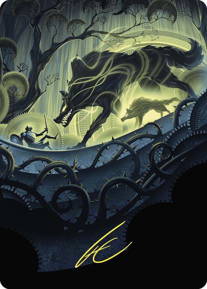 Unnatural Growth Art Card Gold Stamped Signature 75 (Art Series: Wilds of Eldraine)  | Good Games Modbury