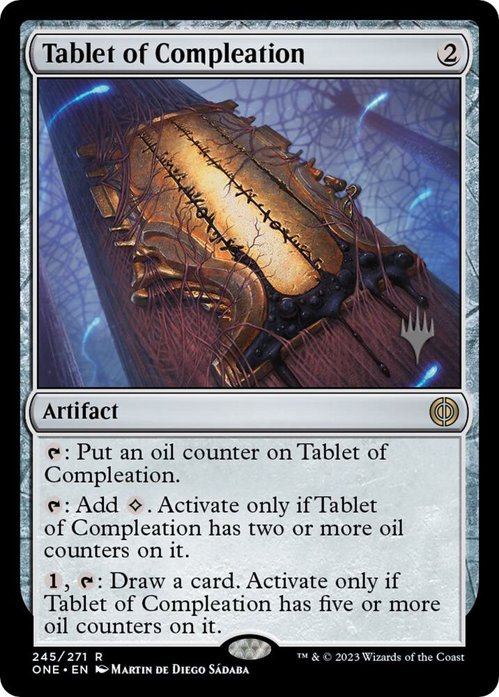 Tablet of Compleation 245 (Promo Pack: Phyrexia: All Will Be One)  - Foil | Good Games Modbury