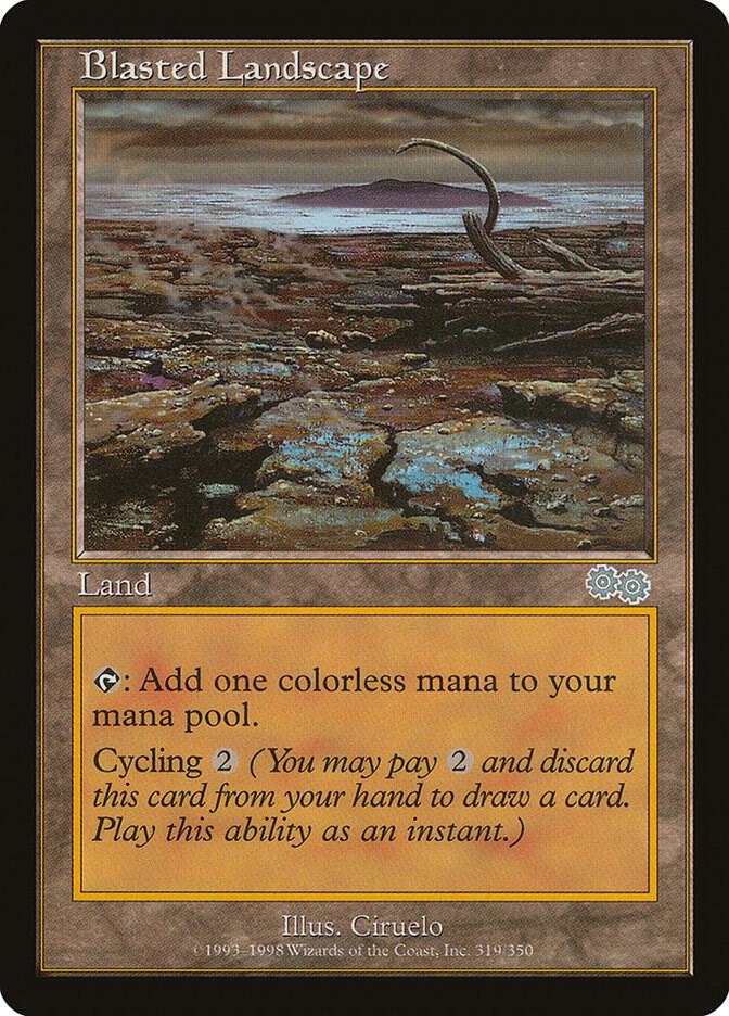 Blasted Landscape 319/350 (Urza's Saga)  | Good Games Modbury