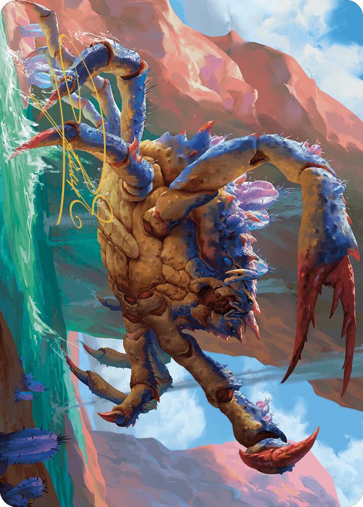Canyon Crab Art Card Gold Stamped Signature 4 (Art Series: Outlaws of Thunder Junction)  | Good Games Modbury