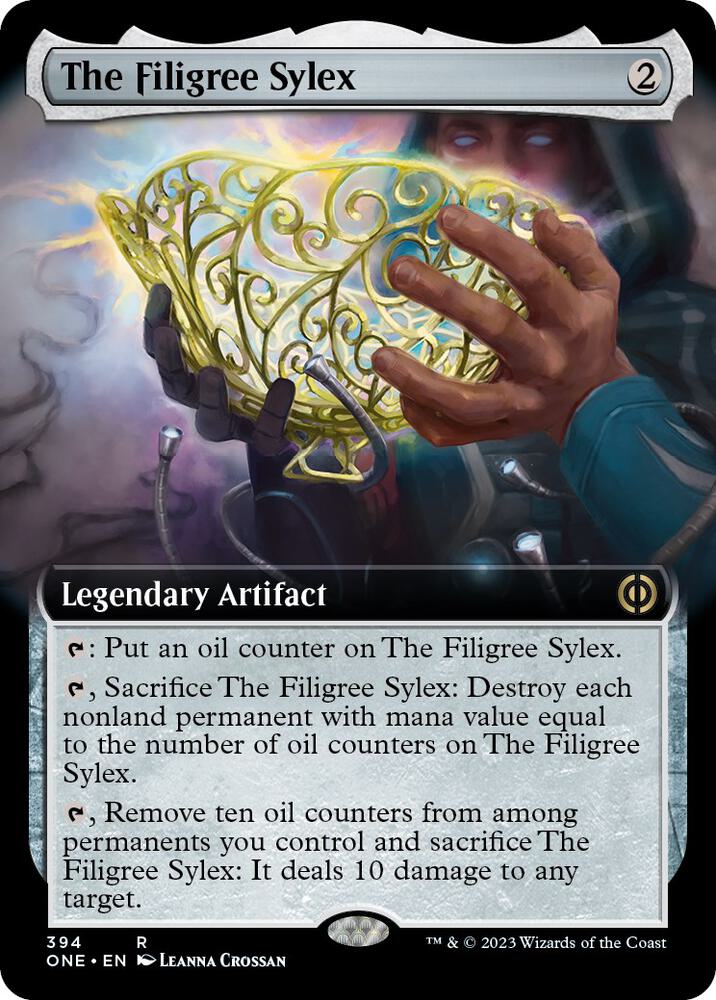 The Filigree Sylex 394/271 (Phyrexia: All Will Be One)  - Extended Art Foil | Good Games Modbury