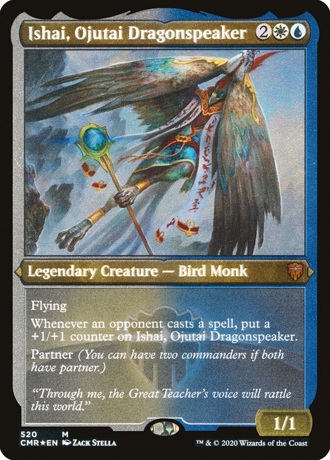 Ishai, Ojutai Dragonspeaker (Etched) [Commander Legends] | Good Games Modbury