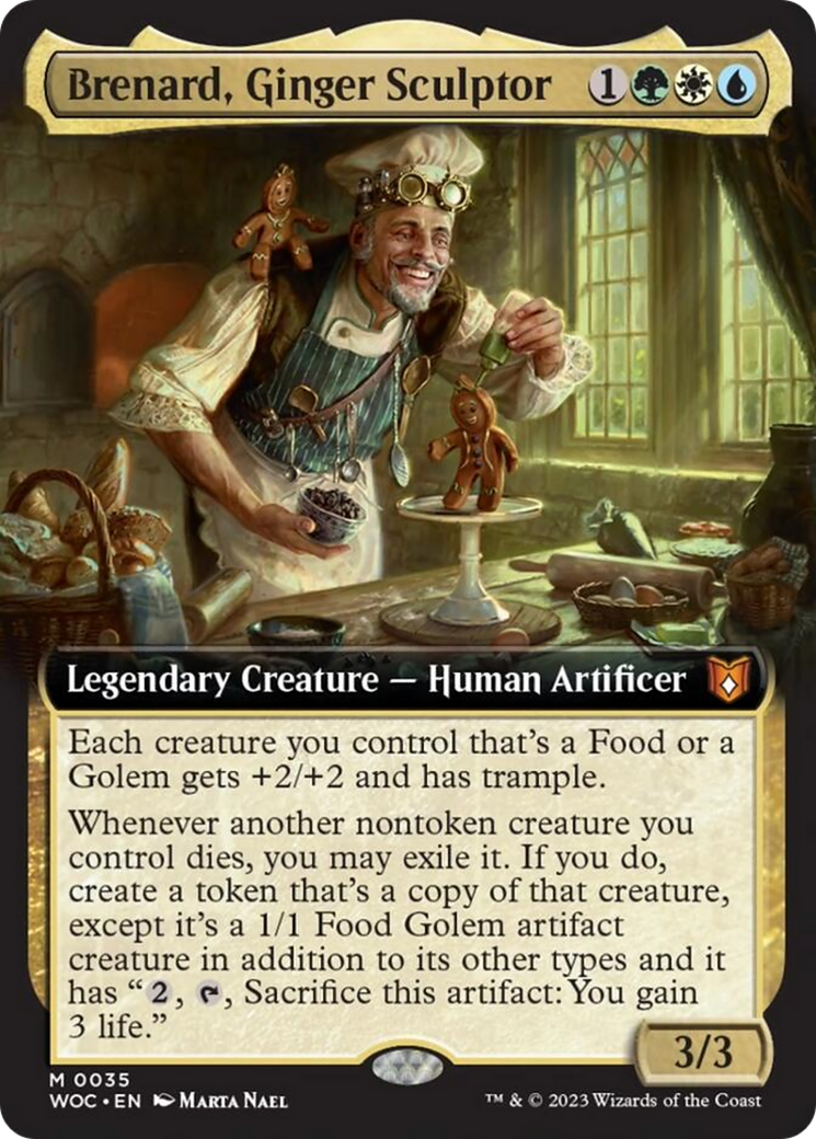 Brenard, Ginger Sculptor (Extended Art) [Wilds of Eldraine Commander] | Good Games Modbury