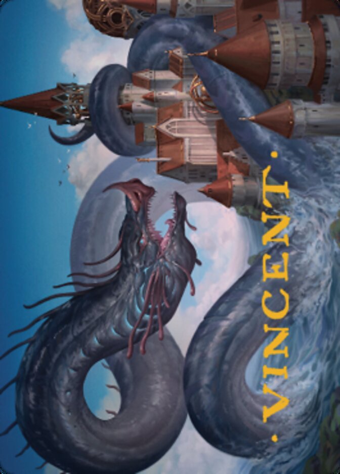 Tolarian Terror Art Card (Gold-Stamped Signature) [Dominaria United Art Series] | Good Games Modbury