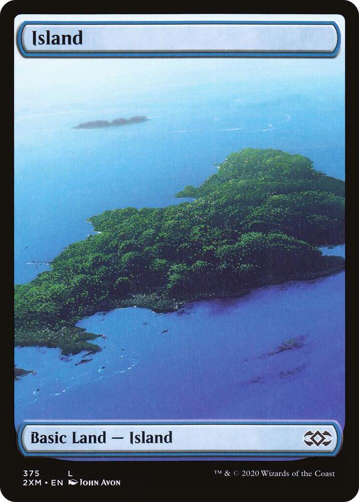 Island 375/332 (Double Masters)  - Full Art | Good Games Modbury