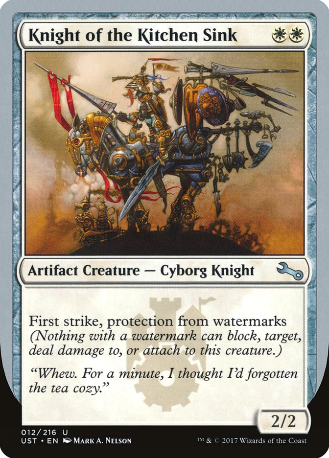 Knight of the Kitchen Sink 12/216 (Unstable)  - Foil | Good Games Modbury