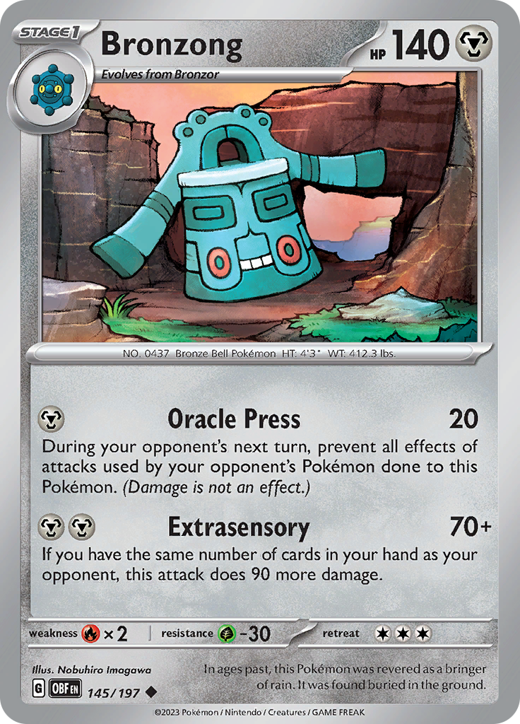 Bronzong (145/197) [Scarlet & Violet: Obsidian Flames] | Good Games Modbury