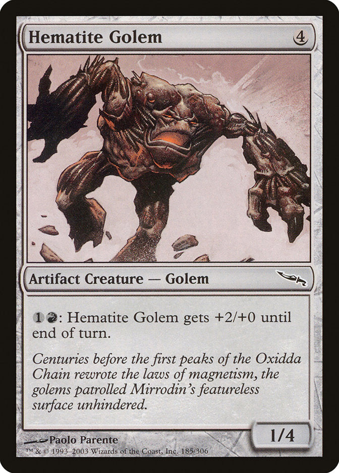 Hematite Golem 185/306 (Mirrodin)  | Good Games Modbury