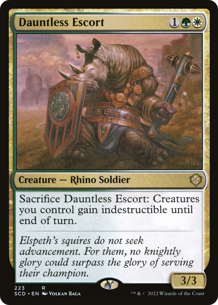 Dauntless Escort [Starter Commander Decks] | Good Games Modbury