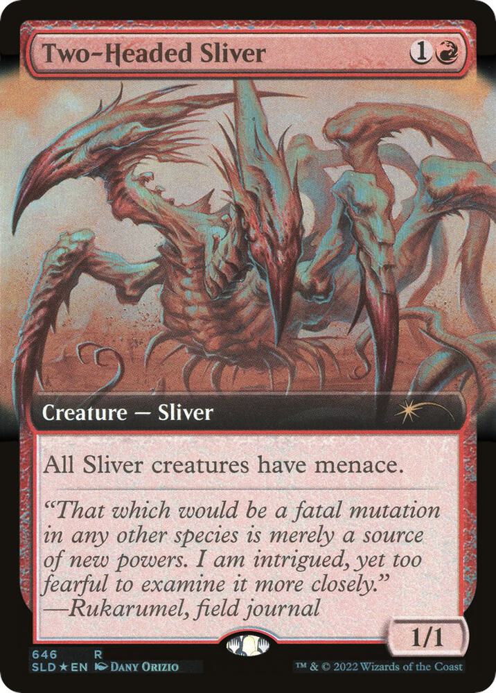 Two-Headed Sliver 646/1 (Secret Lair Drop Series)  - Extended Art Foil | Good Games Modbury