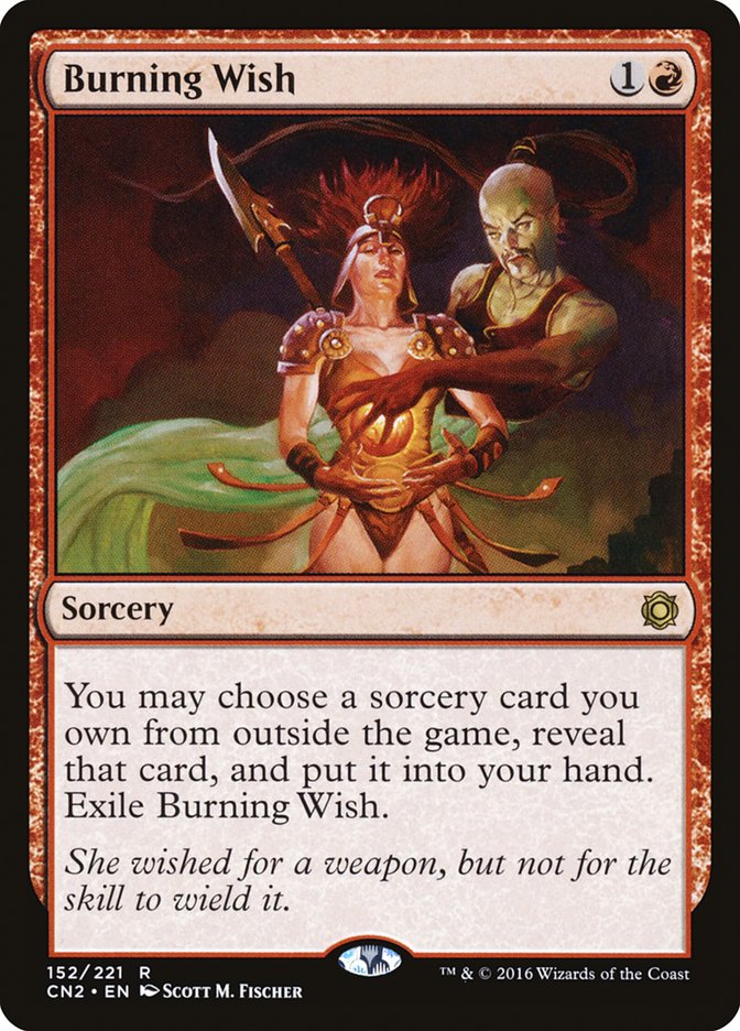 Burning Wish 152/221 (Conspiracy: Take the Crown)  - Foil | Good Games Modbury