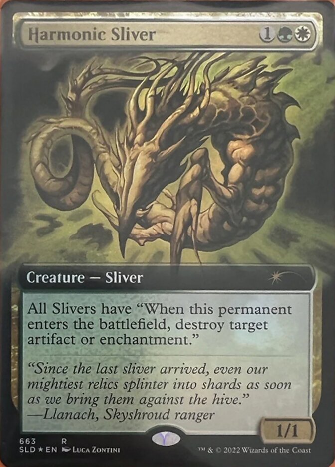 Harmonic Sliver (Extended Art) [Secret Lair Drop Promos] | Good Games Modbury