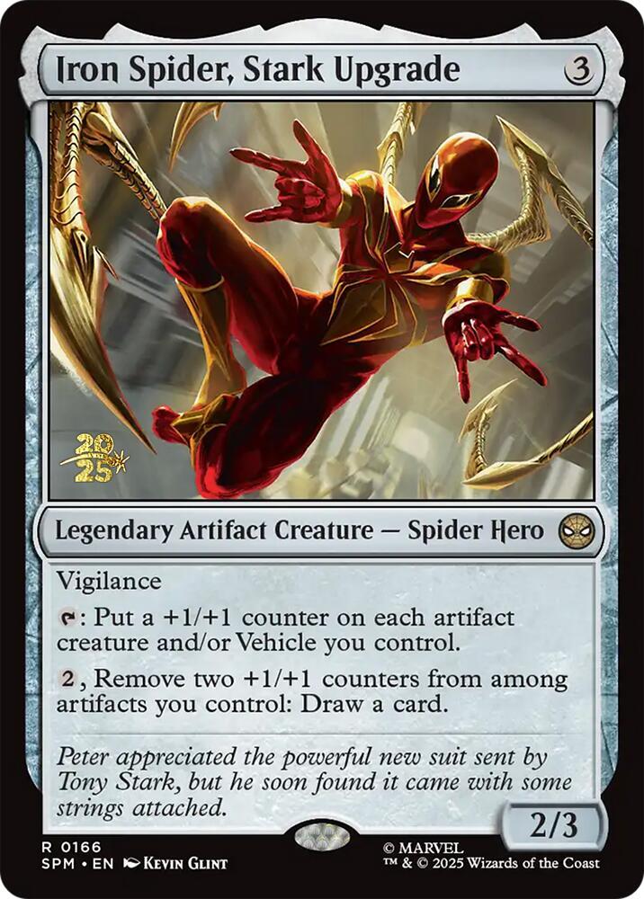Iron Spider Stark Upgrade 166s/73 (Prerelease Cards)  - Foil | Good Games Modbury