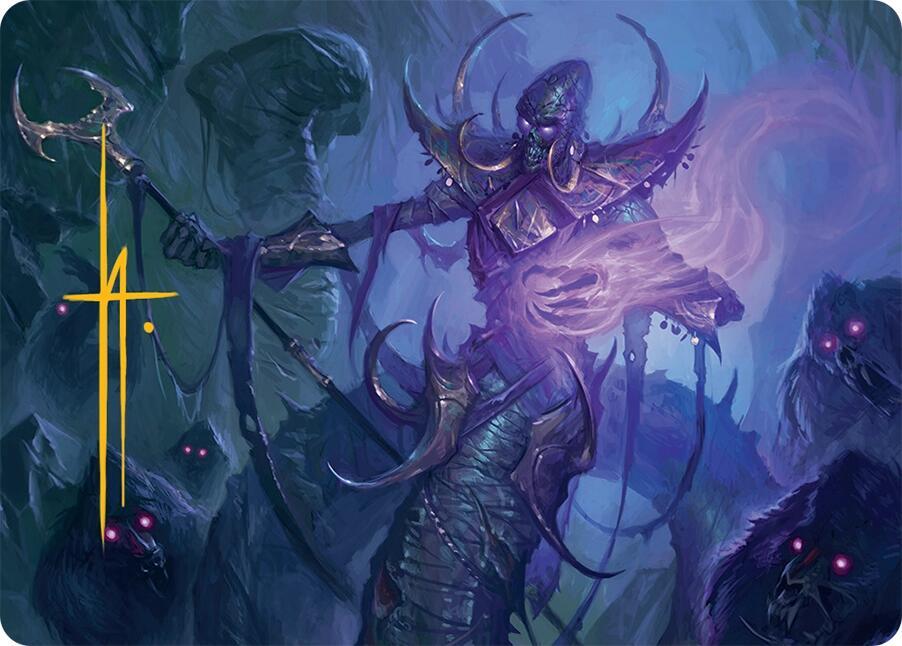 Sidisi Regent of the Mire Art Card 14 54 Gold Stamped Signature 14 (Art Series: Tarkir: Dragonstorm)  | Good Games Modbury
