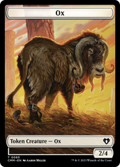 Phyrexian Golem // Ox Double-Sided Token [Commander Masters Tokens] | Good Games Modbury