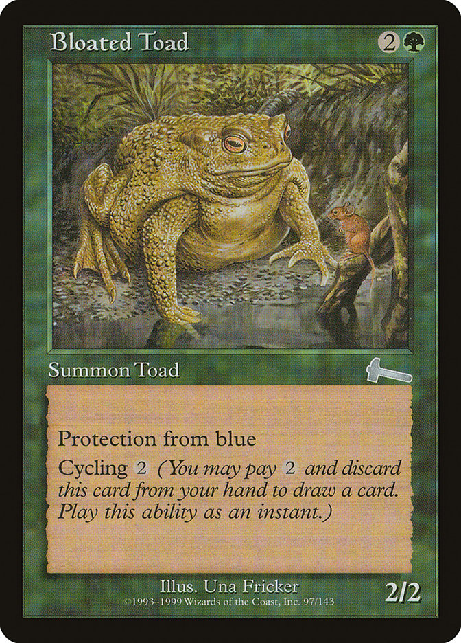 Bloated Toad 97/143 (Urza's Legacy)  - Foil | Good Games Modbury