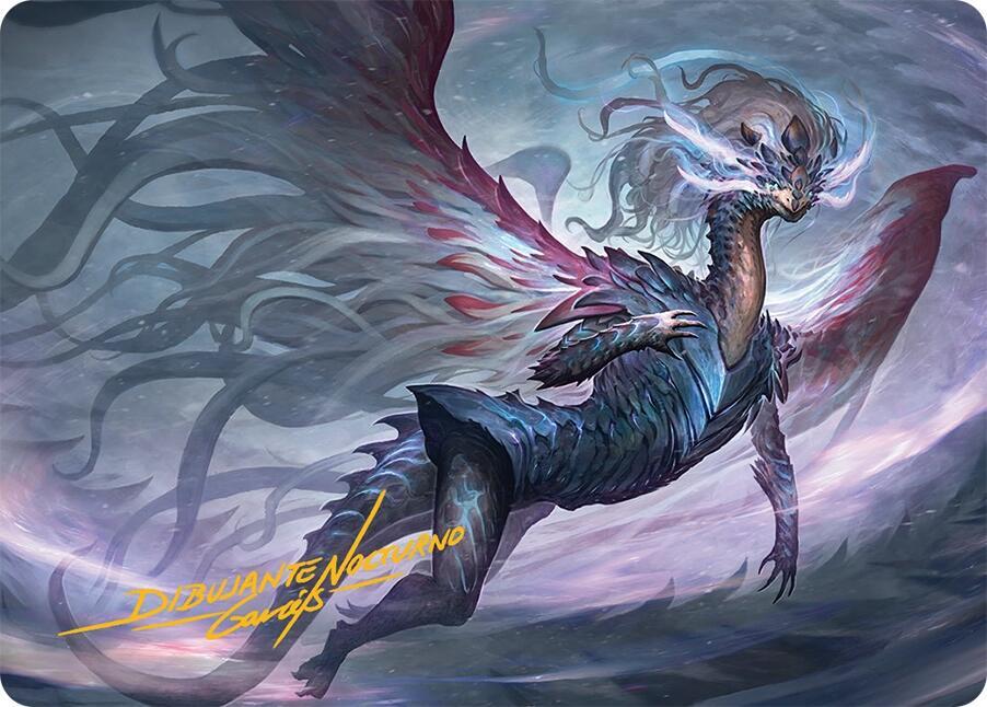 Shiko Paragon of the Way Art Card 37 54 Gold Stamped Signature 37 (Art Series: Tarkir: Dragonstorm)  | Good Games Modbury