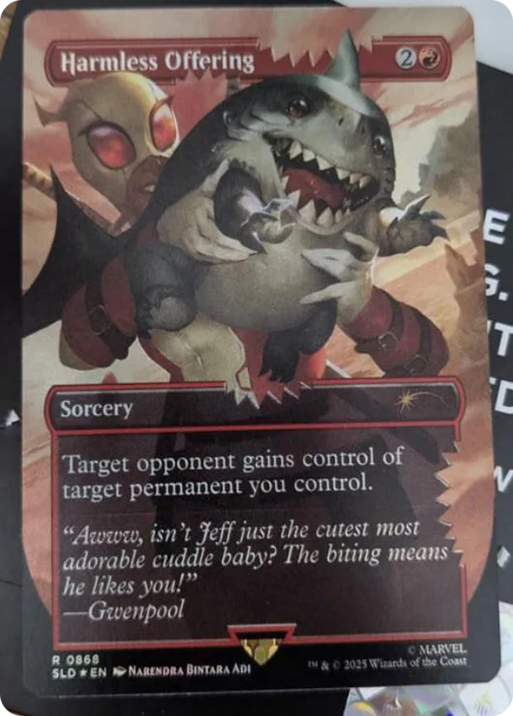 Harmless Offering (Rainbow Foil) [Secret Lair Drop Series] | Good Games Modbury