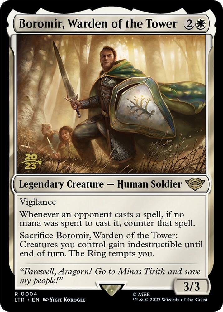 Boromir Warden of the Tower 4s/86 (Prerelease Cards)  - Foil | Good Games Modbury