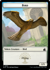 Bird // Wurm Double-Sided Token [Ravnica Remastered Tokens] | Good Games Modbury