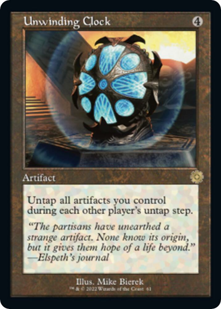Unwinding Clock 61 (The Brothers' War: Retro Frame Artifacts)  - Foil | Good Games Modbury