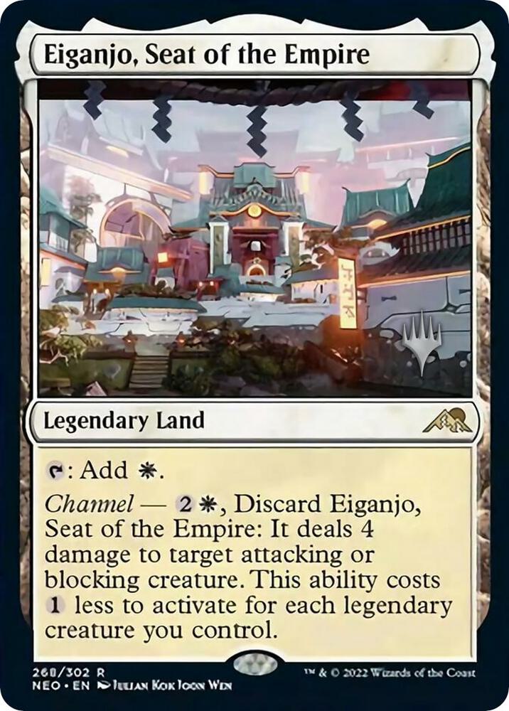Eiganjo Seat of the Empire 268 (Promo Pack: Kamigawa: Neon Dynasty)  - Foil | Good Games Modbury