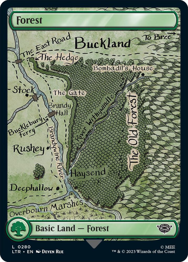 Forest 280 (Universes Beyond: The Lord of the Rings: Tales of Middle-earth)  - Full Art | Good Games Modbury