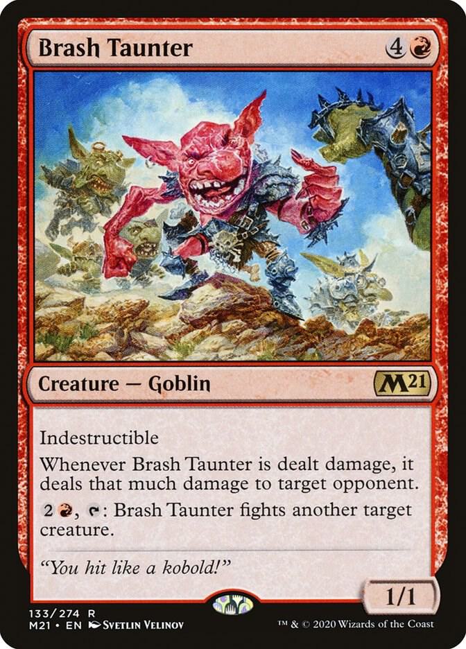 Brash Taunter 133 (Core Set 2021)  - Foil | Good Games Modbury