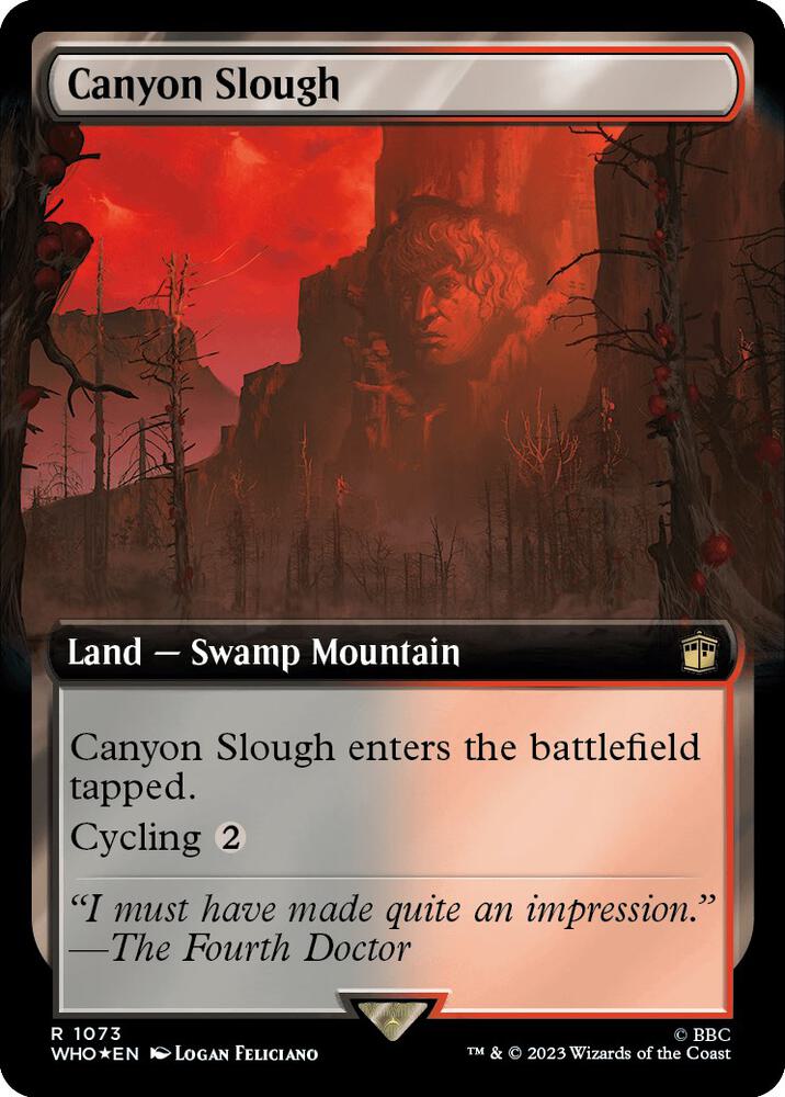 Canyon Slough 1073/331 (Universes Beyond: Doctor Who)  - Extended Art Surge Foil | Good Games Modbury